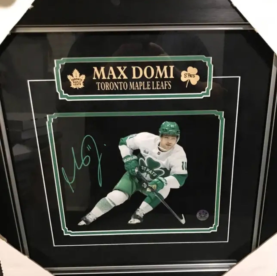 Hockey Toronto Maple Leafs Max Domi Autographed 8x10 Framed Photo