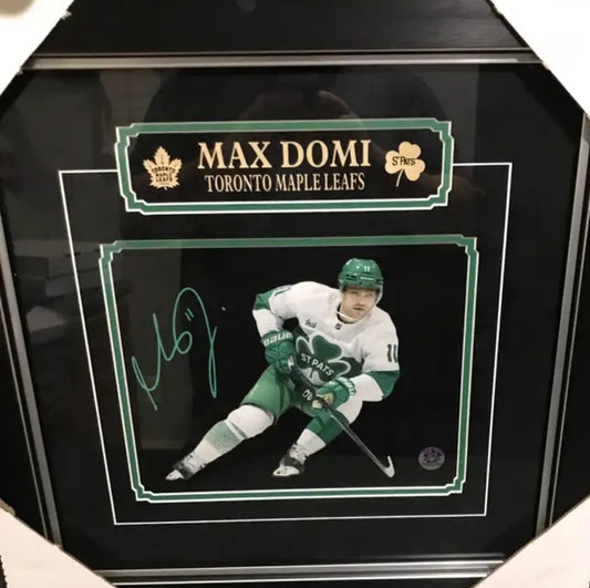 Hockey Toronto Maple Leafs Max Domi Autographed 8x10 Framed Photo