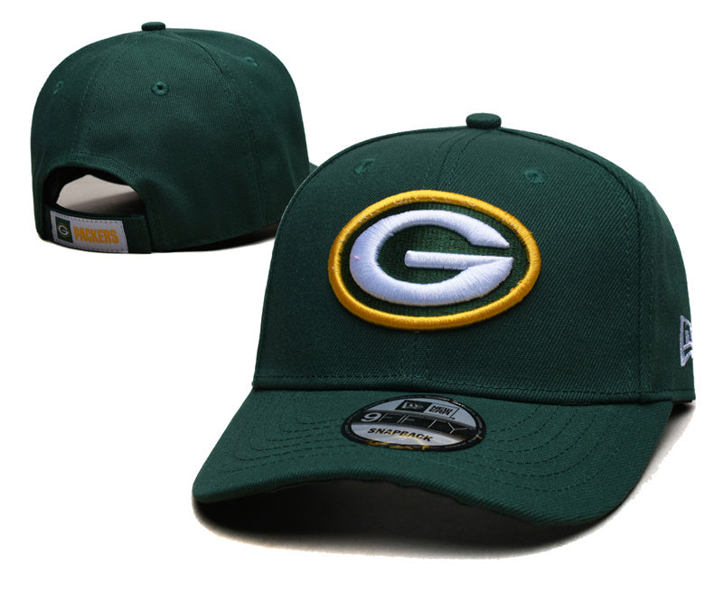New Era Green Bay Packers Velcro Snapback Hat Cap