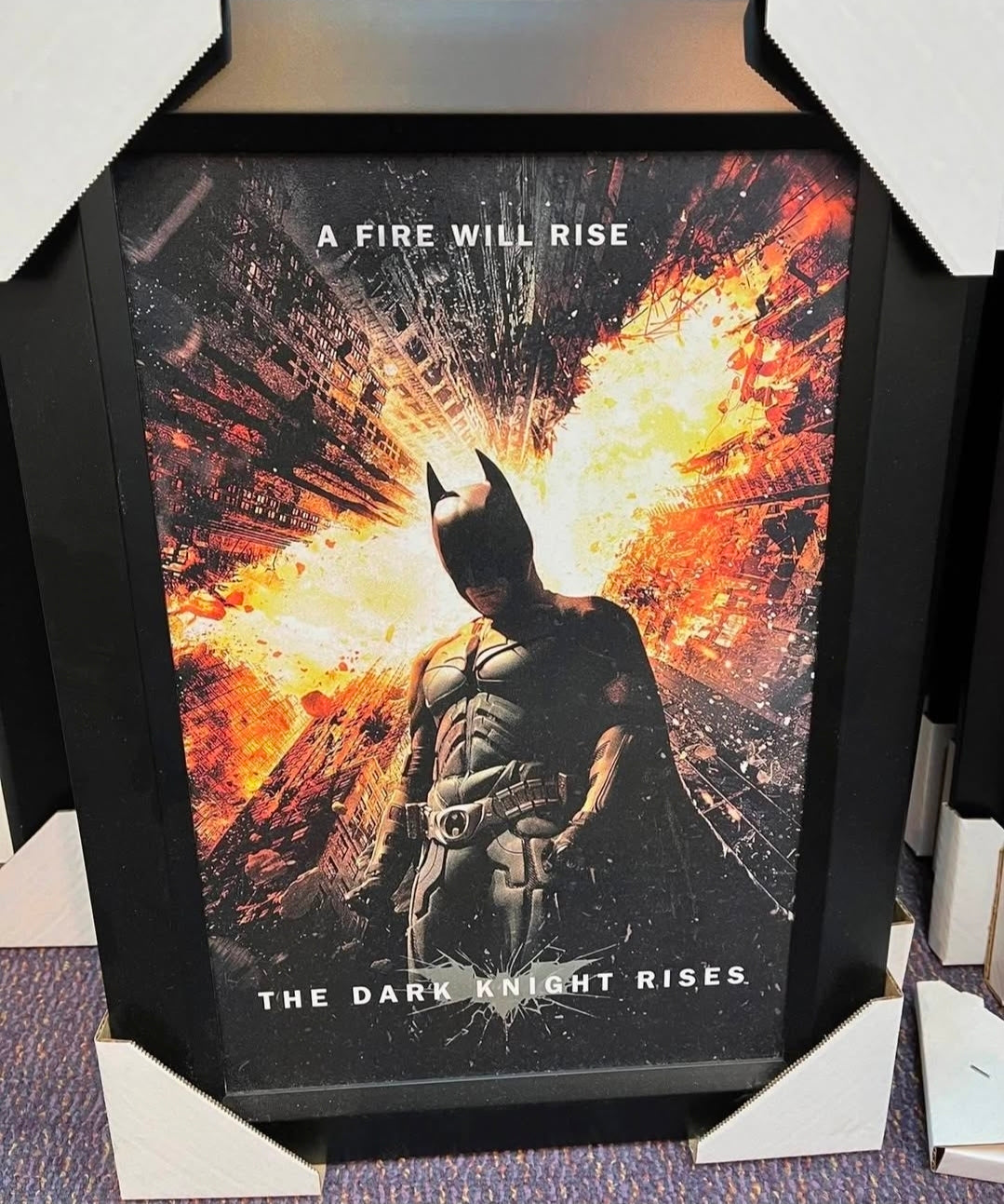 21x16 Movie Batman The Dark Knight Rises Textured Fine Art Print