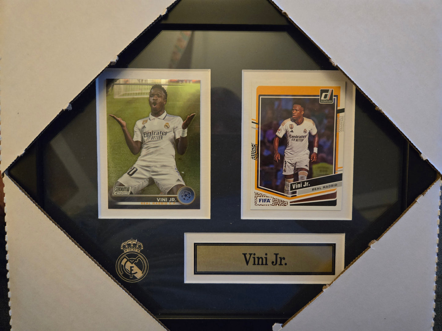 Soccer Real Madrid Vini Jr 2 Card Collector Frame