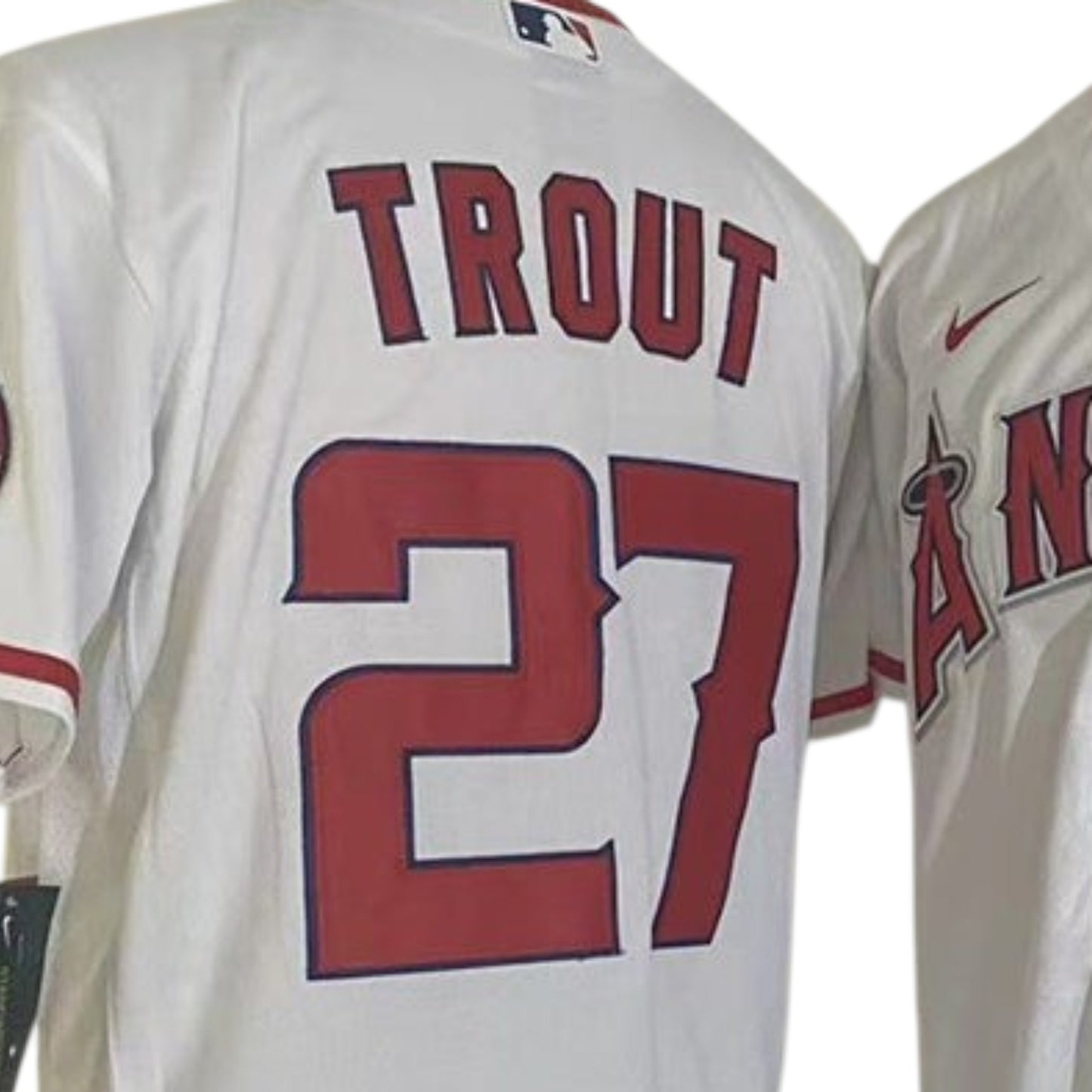 Los Angeles Angels of Anaheim Trout White Baseball Jersey Size Womens XL