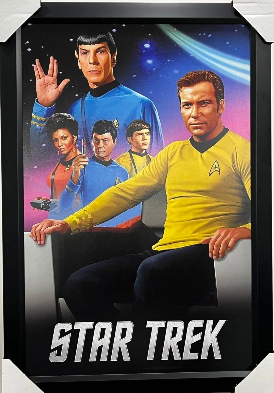 21x16 Movie Star Trek Textured Fine Art Print