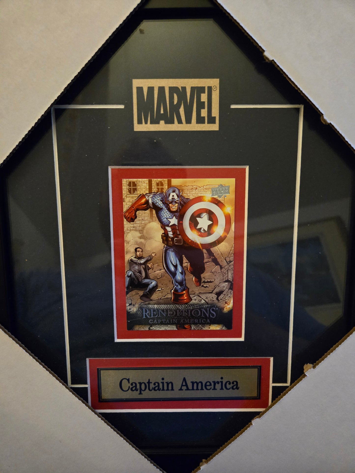 Marvel Comics Avengers Captain America Single Card Collector Frame