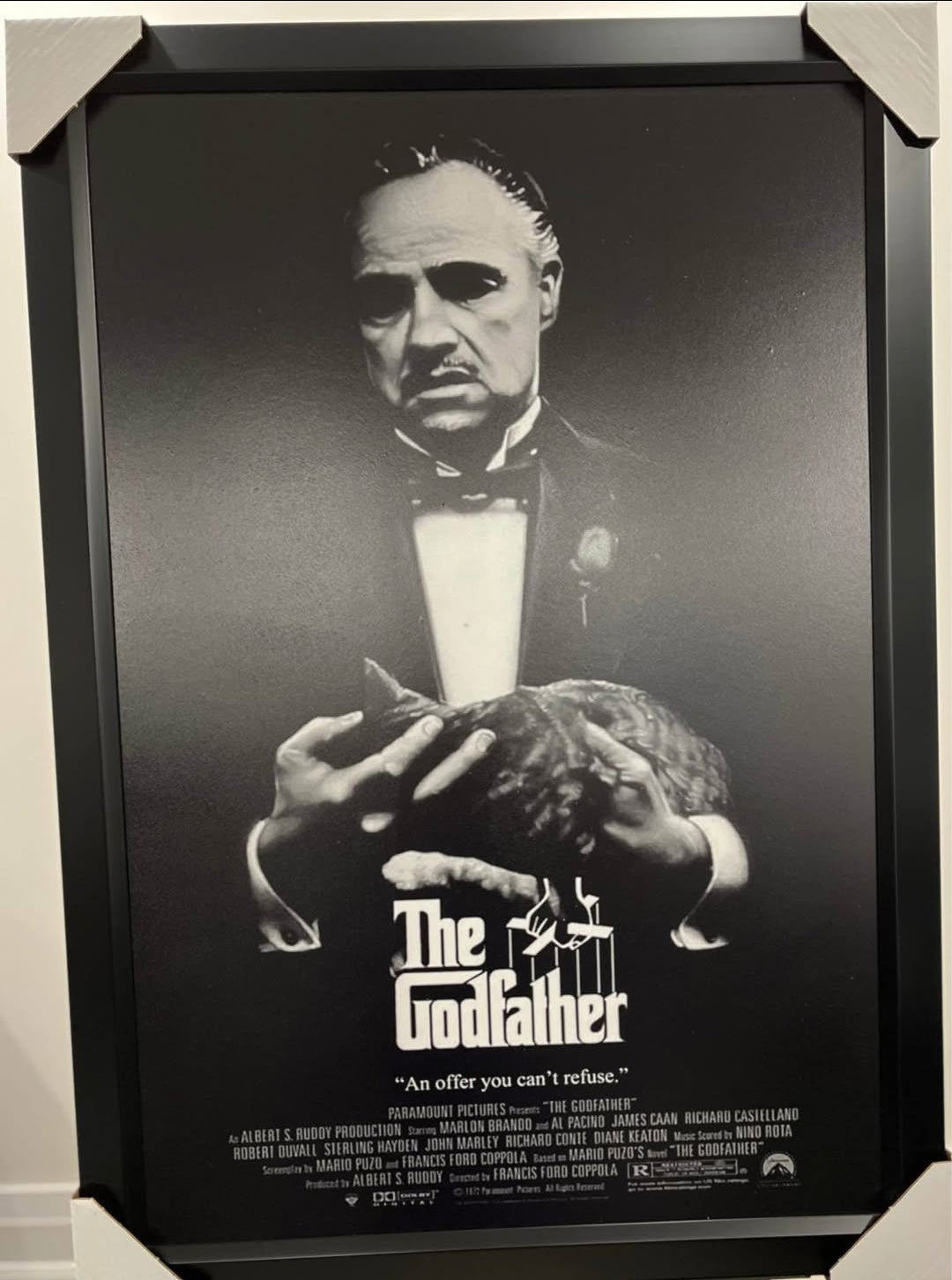 26x36 The Godfather Textured Fine Art Print