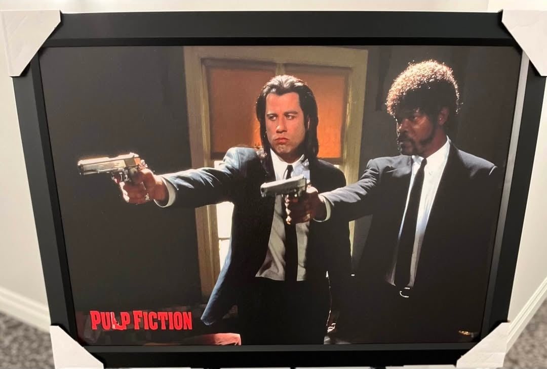 21x16 Movie Pulp Fiction Textured Fine Art Print