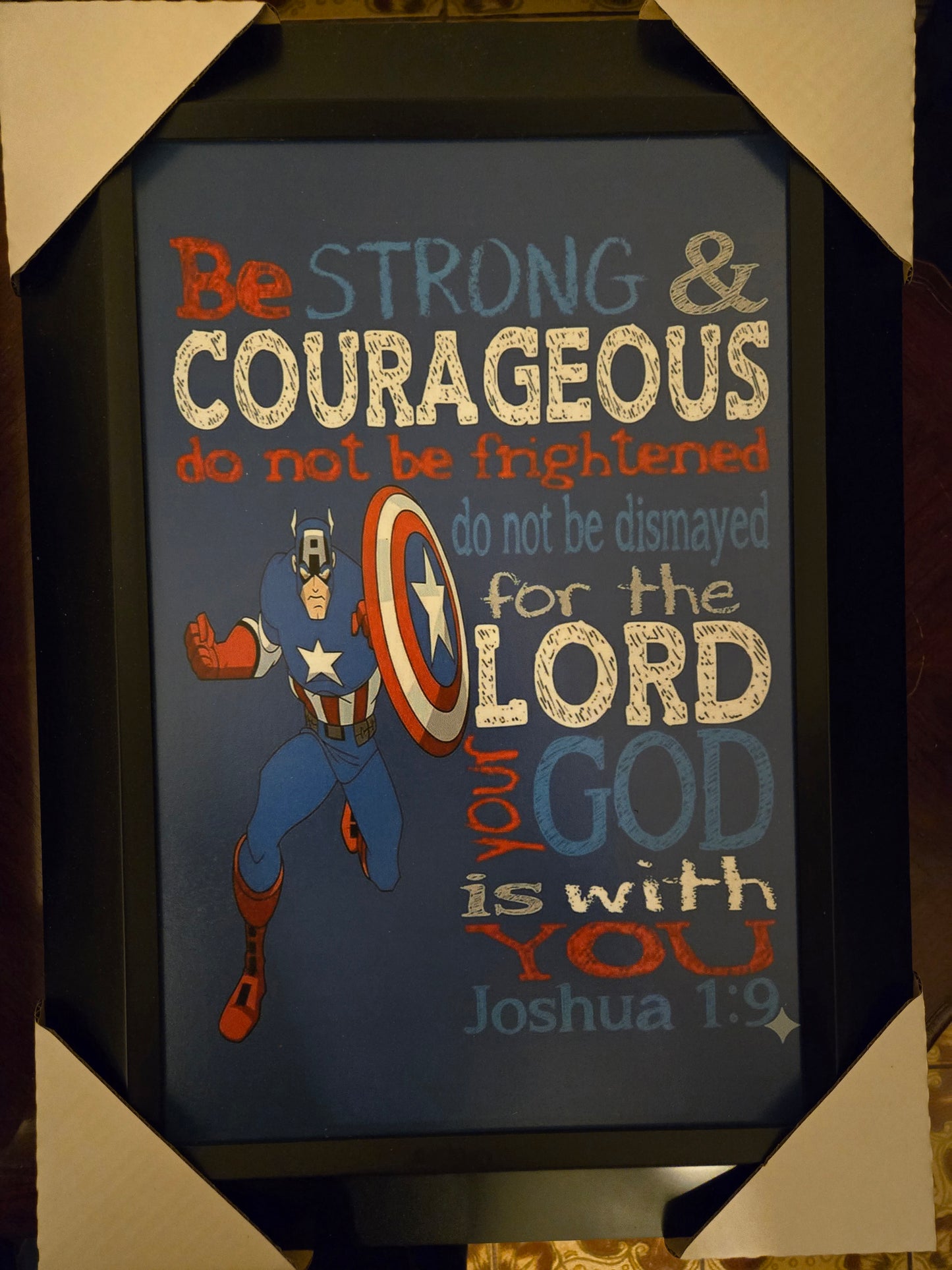 21x16 Religous Nursery Biblical Verse Textured Fine Art Print