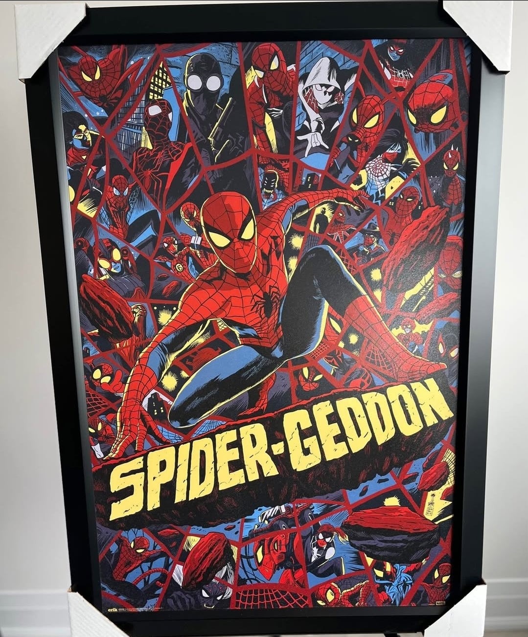 26x38 Marvel Comics Spiderman Textured Fine Art Print