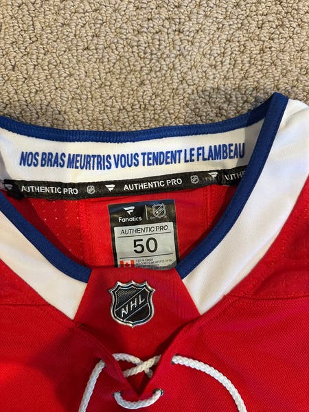 Montreal Canadiens Lane Hutson Hockey Jersey Size Mens XL
