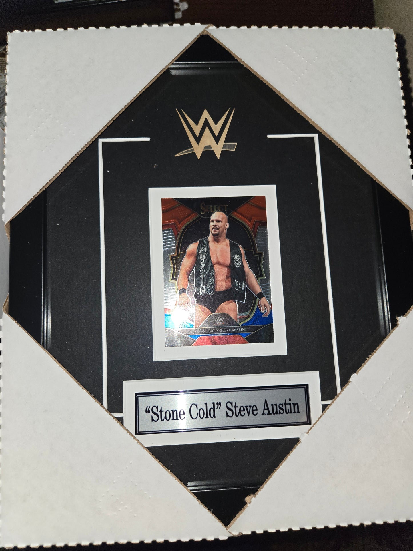 12x10 WWE WWF NWO WCW Stone Cold Steve Austin Single Card Collector Frame