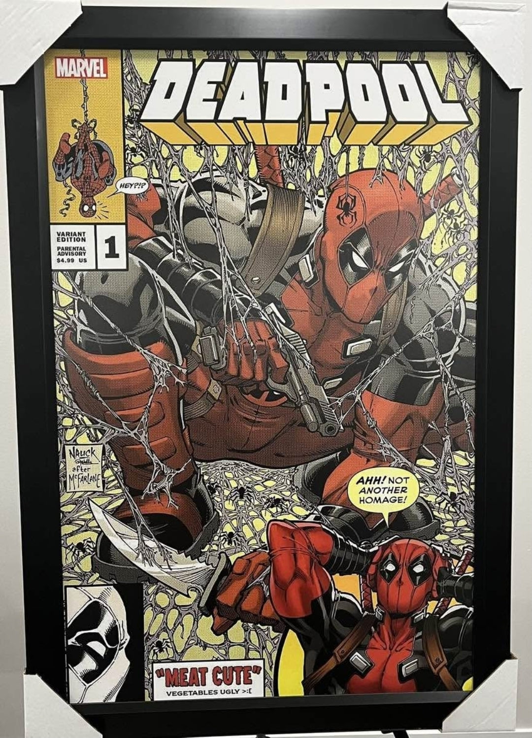 26x36 Marvel Comics Deadpool Textured Fine Art Print