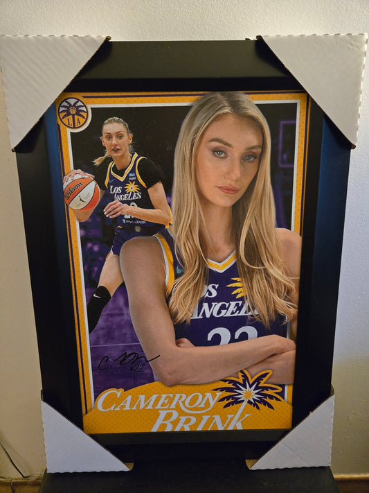 21x16 WNBA Los Angeles Sparks Cameron Brink Textured Fine Art Print
