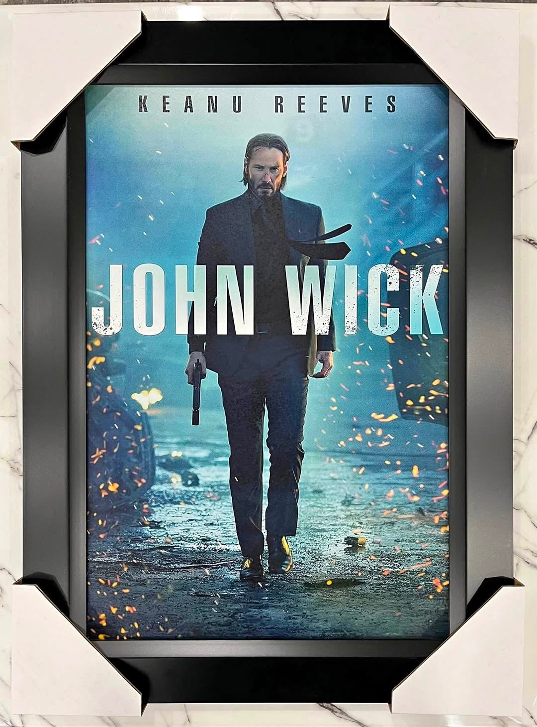 21x16 Movie John Wick Textured Fine Art Print