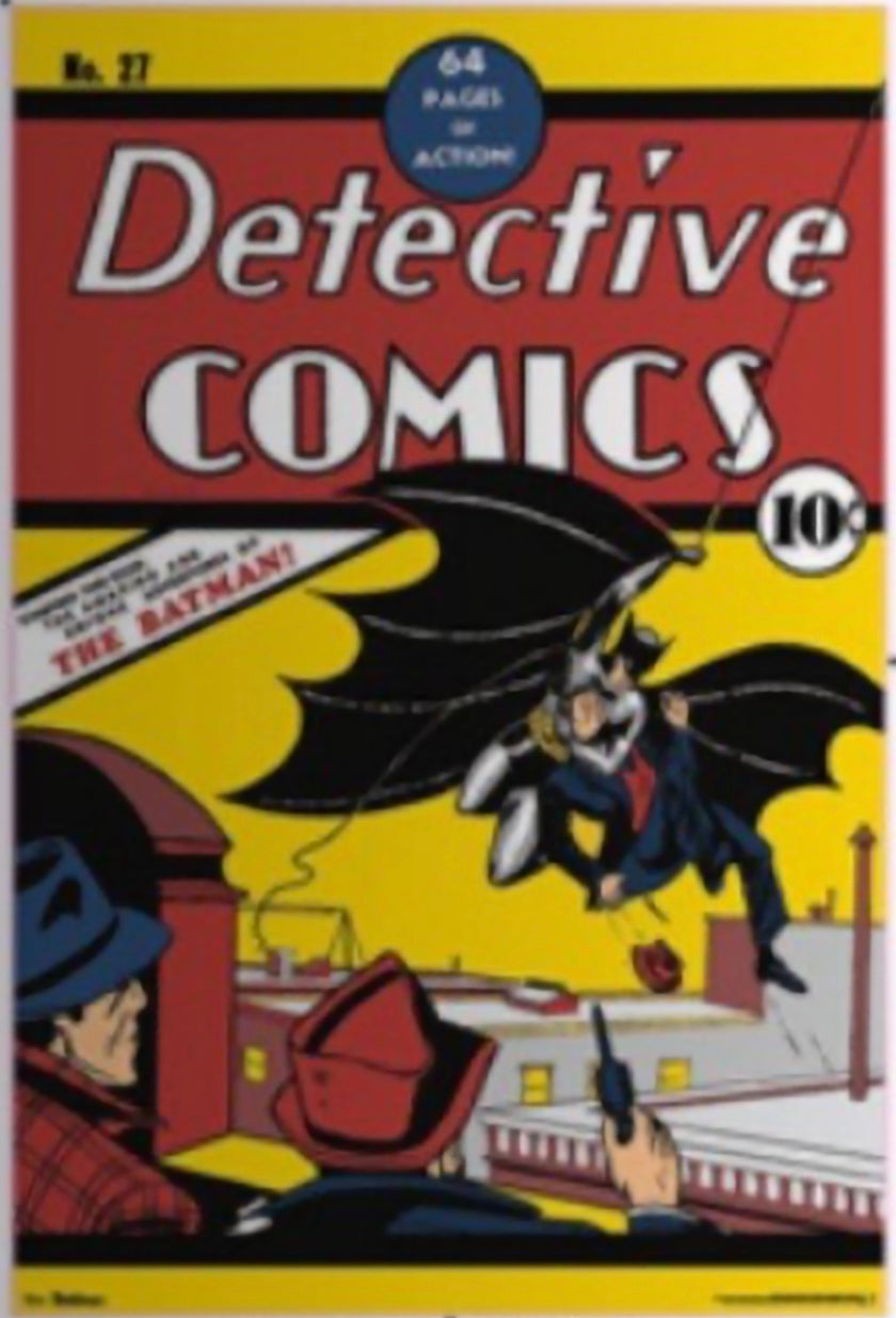 21x16 DC Comics Detective comics 27 Batman 1st Appearance Cover Joker Textured Fine Art Print Framed