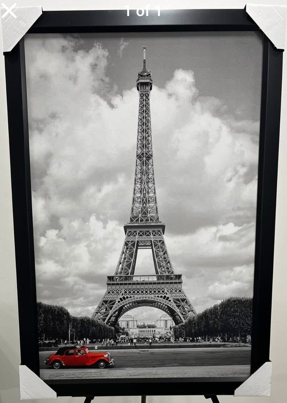 26x38 Wall Art Eiffel Tower Textured Fine Art Print