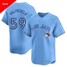 Toronto Blue Jays 50th Patch Valenzuela Light Blue Baseball Jersey Size Womens Medium