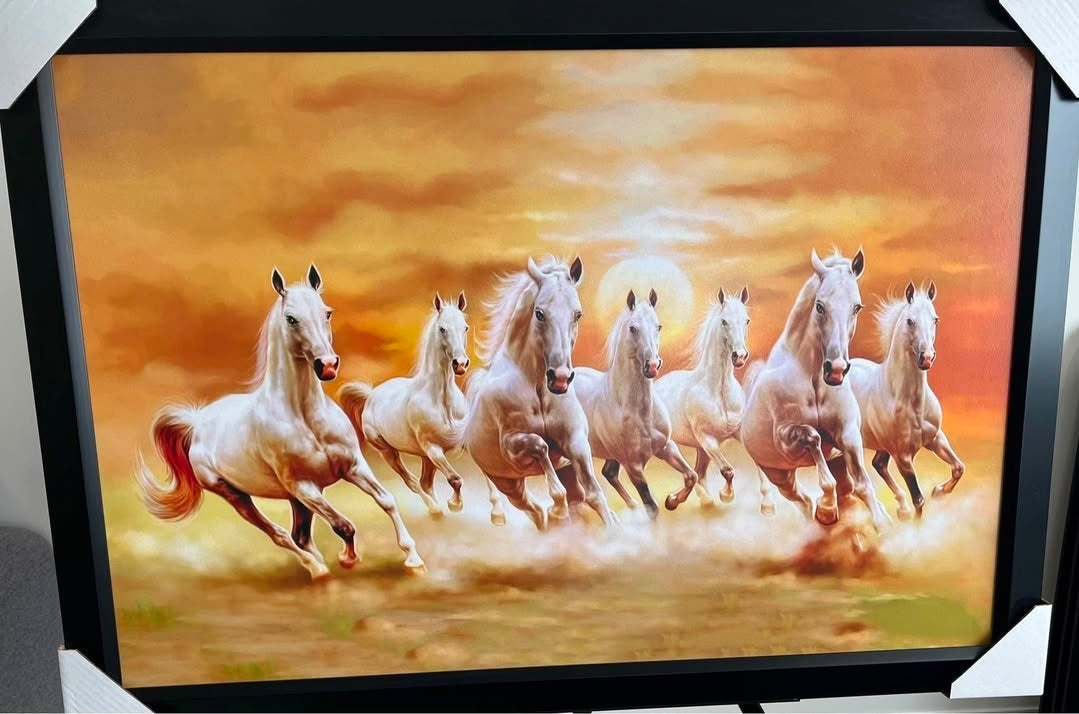 26x38 Wall Art Animals Horses Textured Fine Art Print