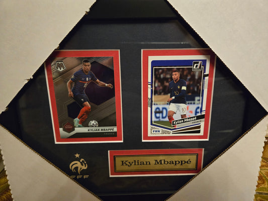 Soccer France Kylian Mbappe 2 Card Collector Frame