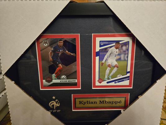 Soccer France Kylian Mbappe 2 Card Collector Frame