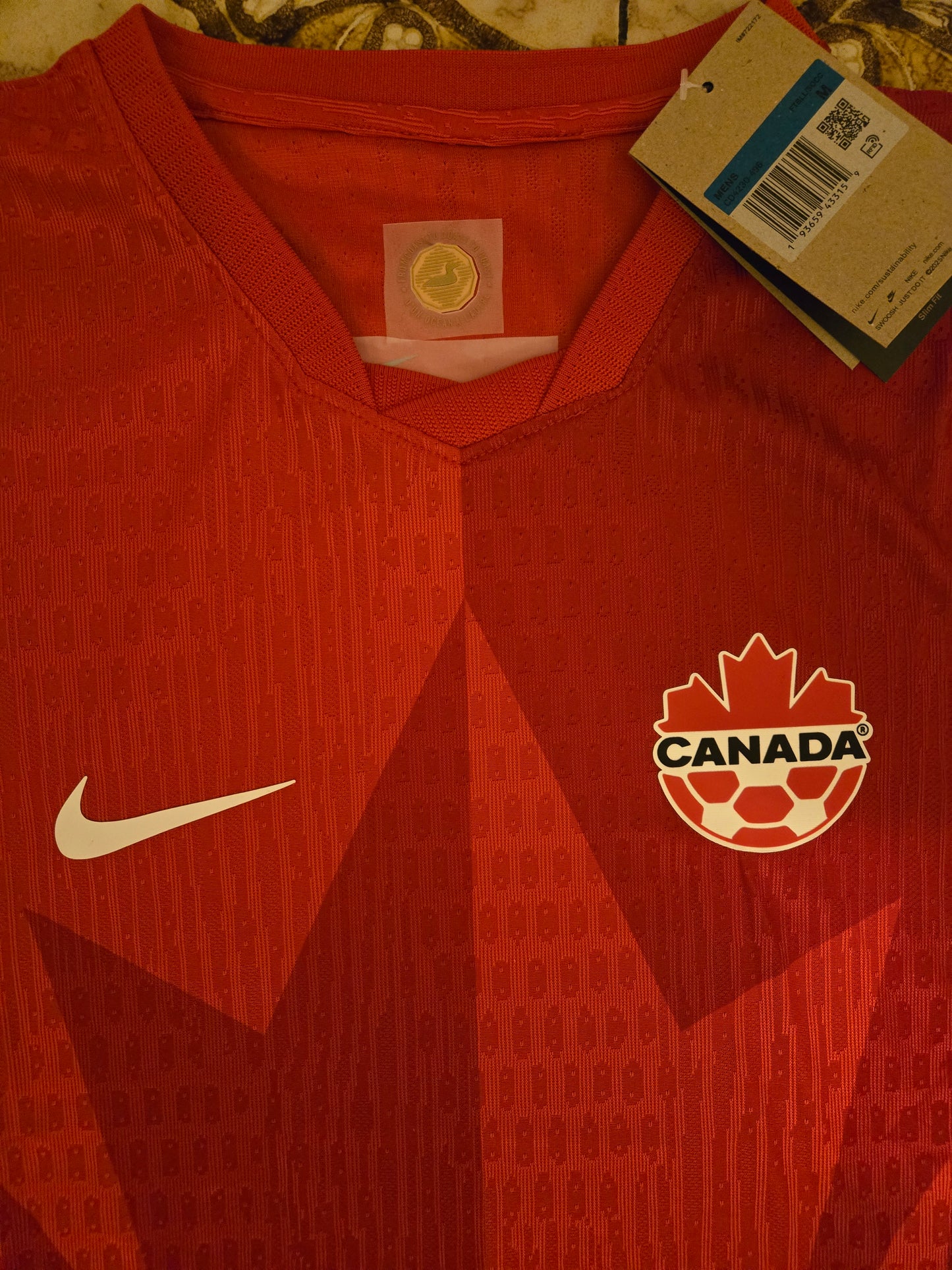 2026 FIFA World Cup Team Canada Blank Soccer Jersey Player Fit Size Large