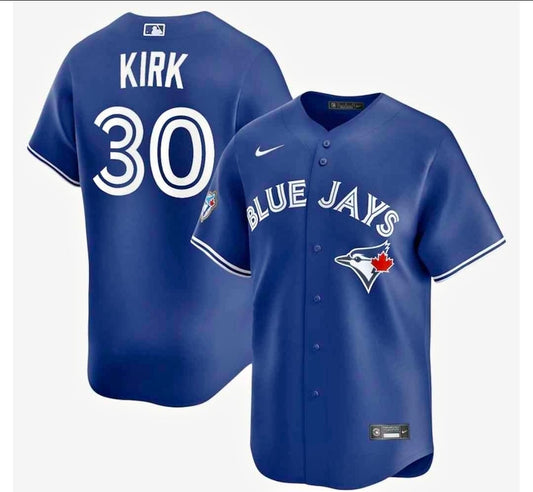 Toronto Blue Jays 50th Patch Kirk Dark Blue Baseball Jersey Size Mens XXXL