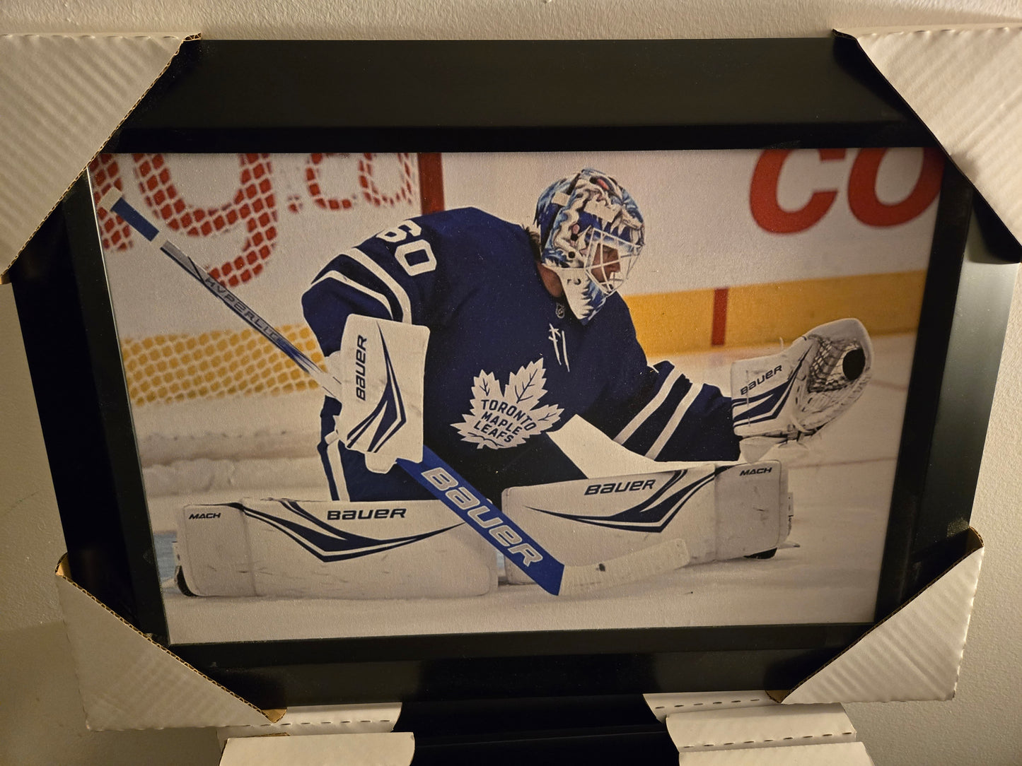 21x16 NHL Toronto Maple Leafs Joseph Woll Textured Fine Art Print