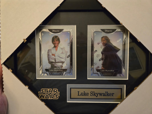 Star Wars Luke Skywalker 2 card collector frame
