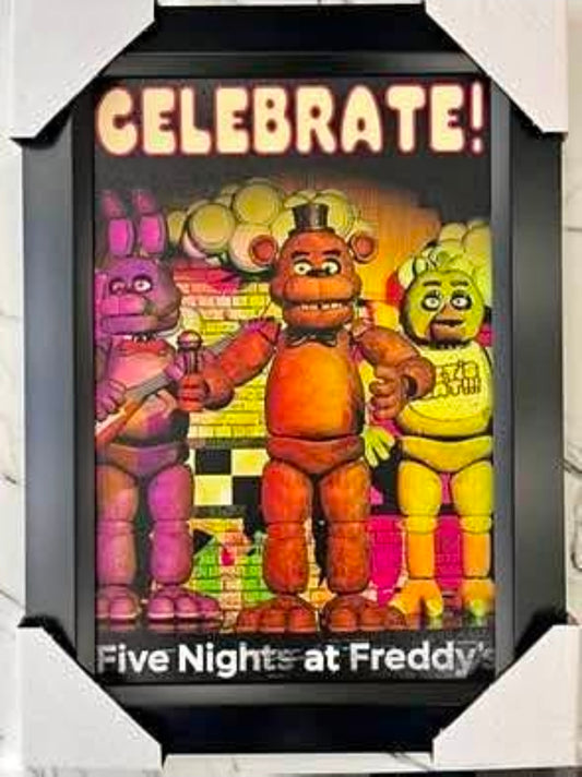 21x16 Movie Five Nights at Freddy's Textured Fine Art Print