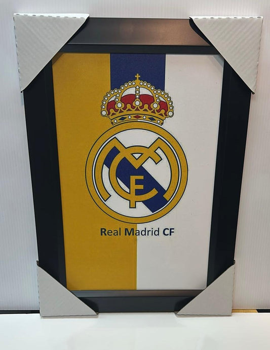21x16 Soccer Real Madrid CF Textured Fine Art Print