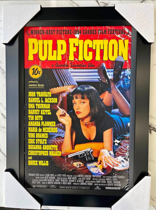 21x16 Movie Pulp Fiction Textured Fine Art Print
