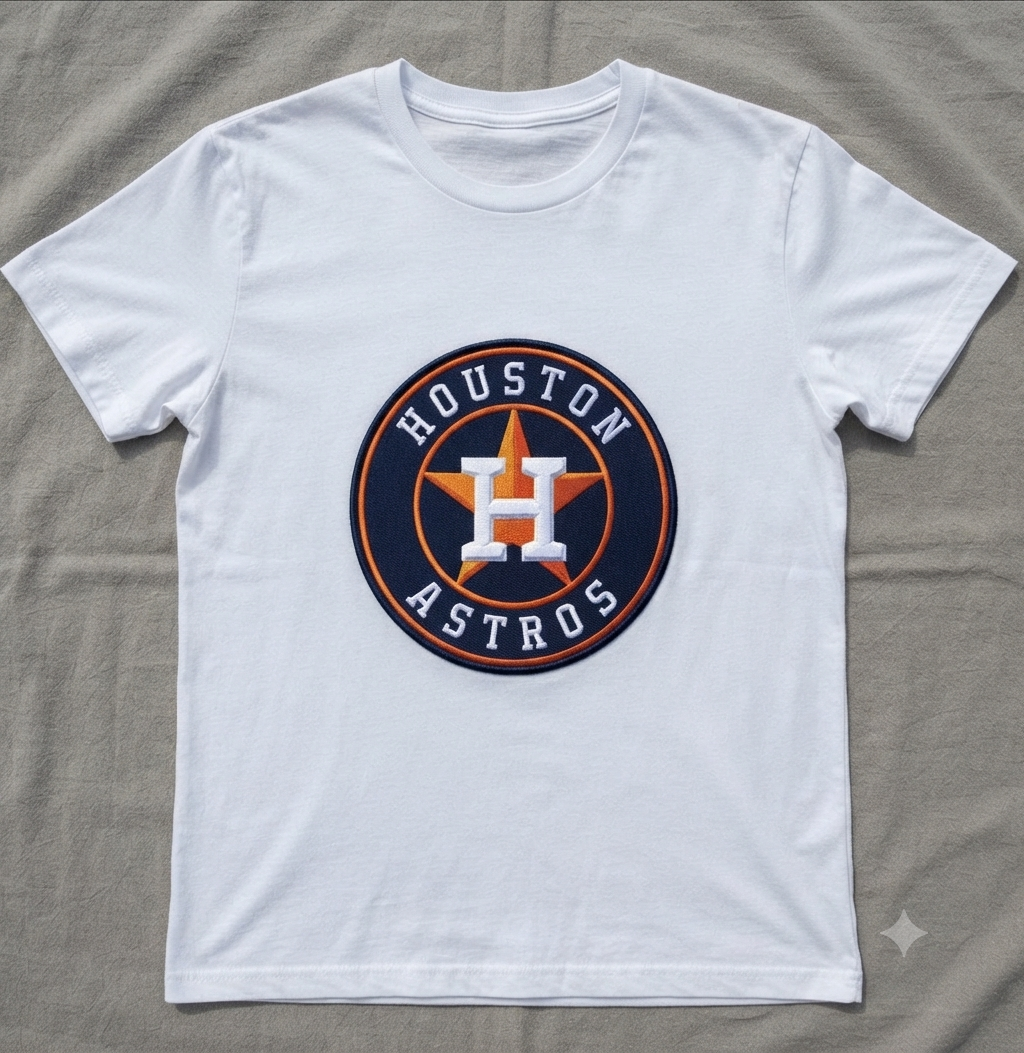 Houston Astros White Tshirt Size Mens Large