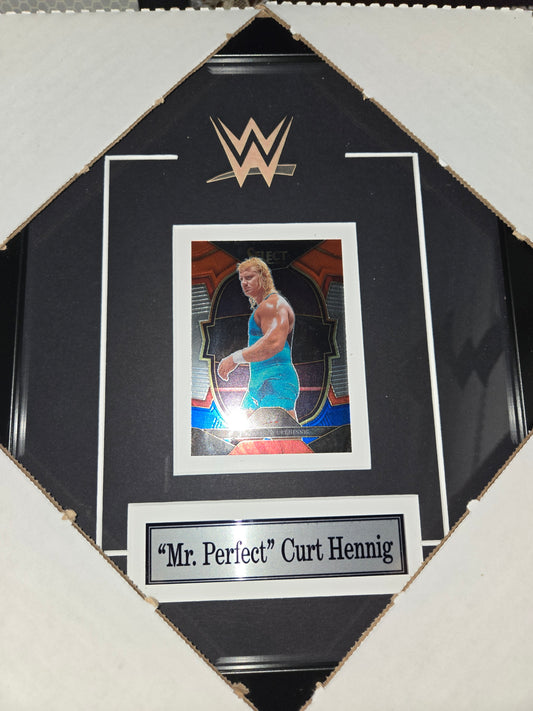 12x10 WWE WWF NWO WCW Mr Perfect Curt Hennig Single Card Collector Frame