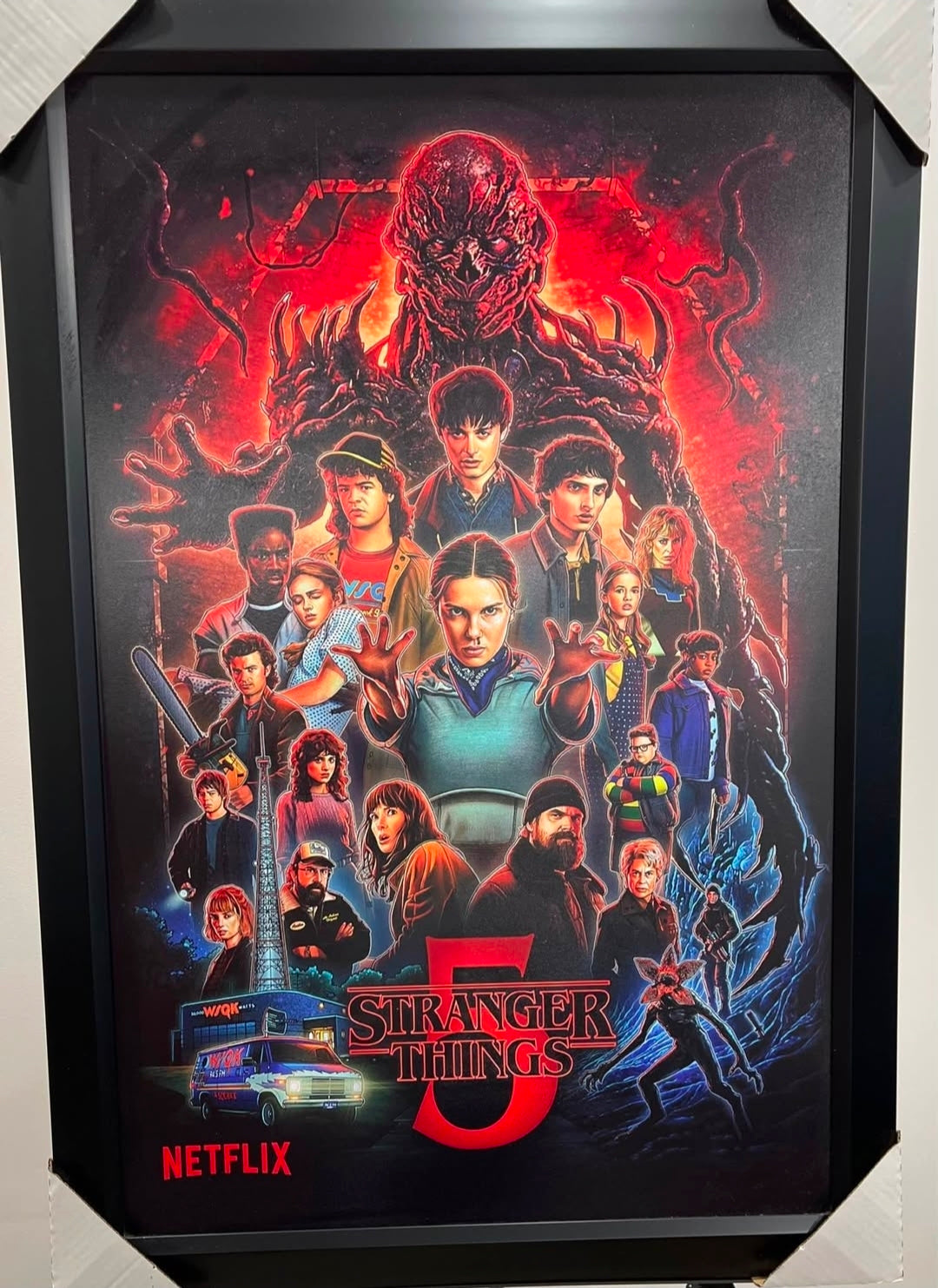 21x16 Stranger Things  Textured Fine Art Print