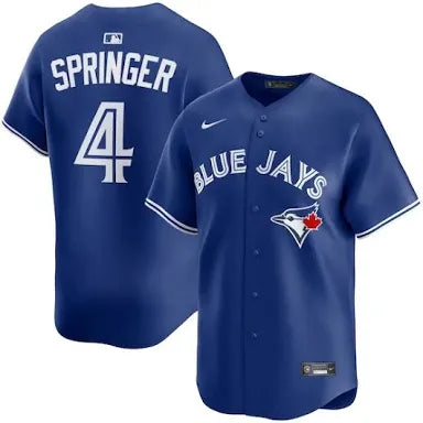 Toronto Blue Jays 50th Patch Springer Dark Blue Baseball Jersey Size Mens Medium