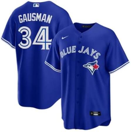 Toronto Blue Jays 50th Patch Gausman Dark Blue Baseball Jersey Size Mens Medium