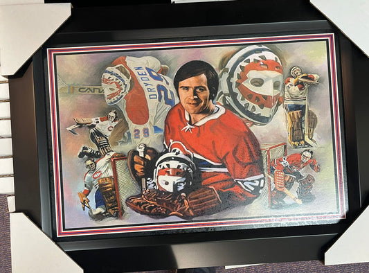 21x16 Montreal Canadiens Cournoyer Textured Fine Art Print