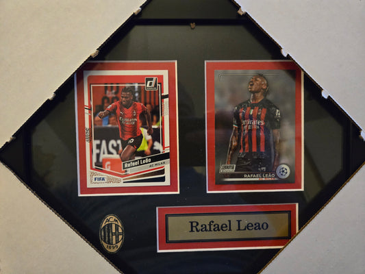 Soccer AC Milan Rafa Leao 2 Card Collector Frame
