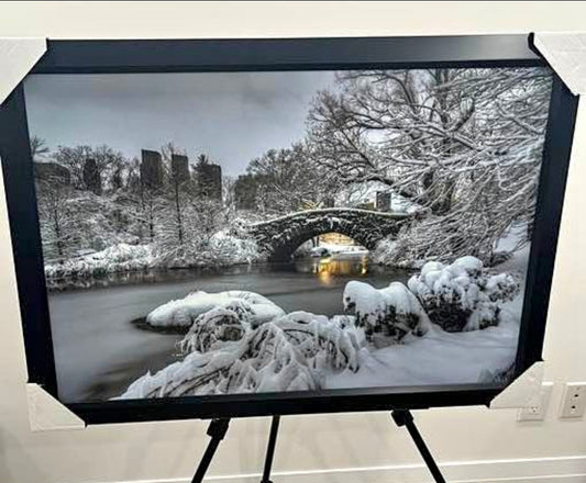 26x38 Wall Art Scenic Winter Textured Fine Art Print