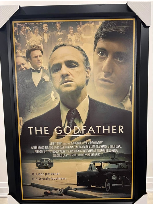 26x36 The Godfather Textured Fine Art Print