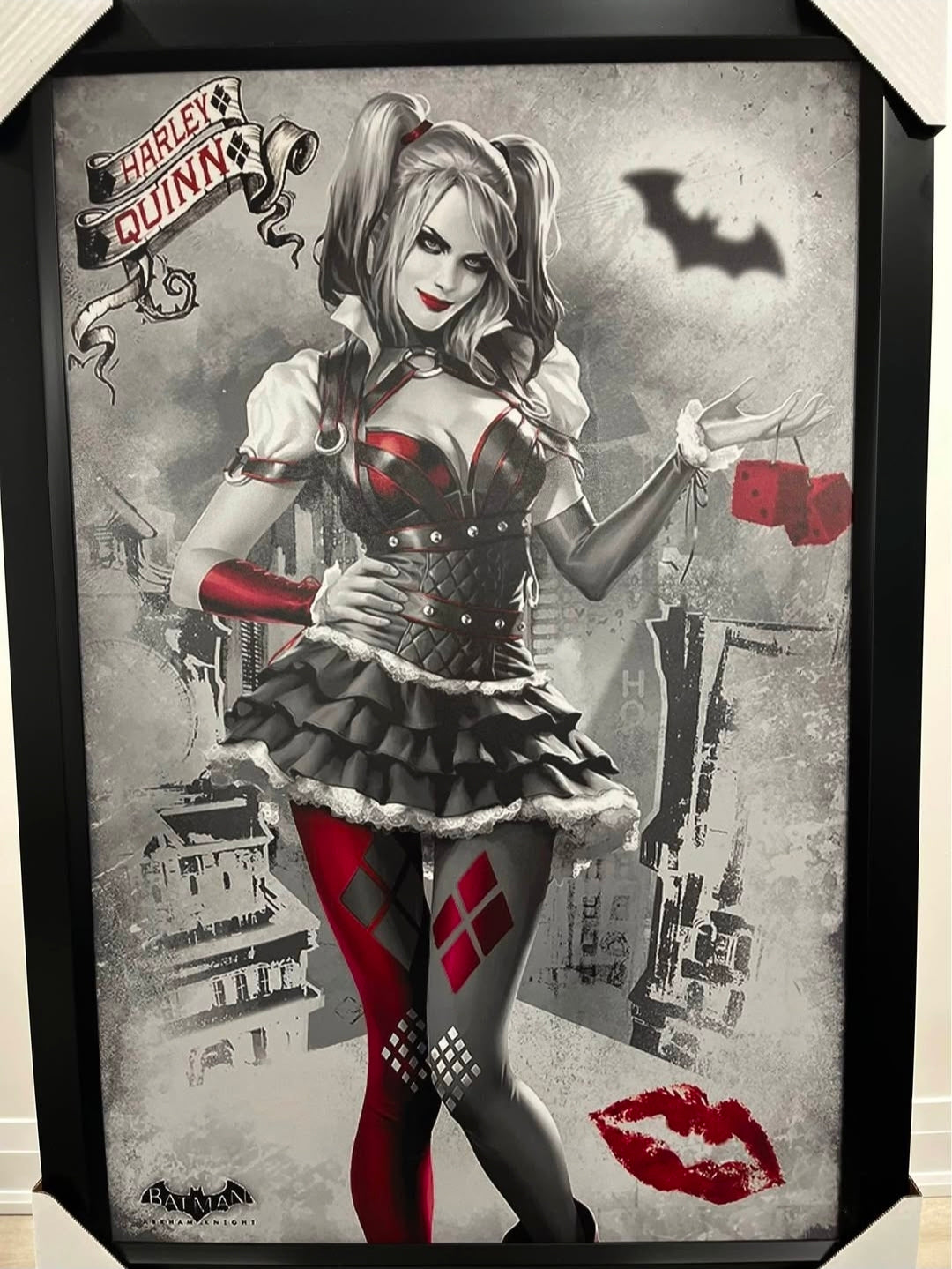 21x16 DC Comics Harley Quinn Textured Fine Art Print