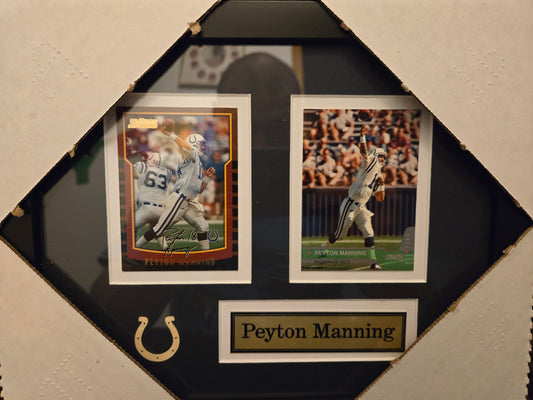 12x10 NFL Indianapolis Colts Peyton Manning 2 Card Collector Frame