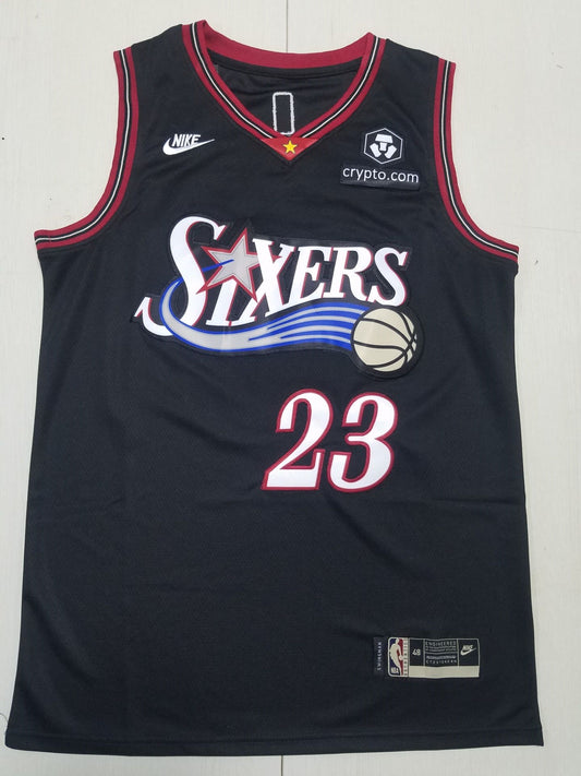 Philadelphia 76ers LeBron James Black Basketball Jersey Mens XXXL