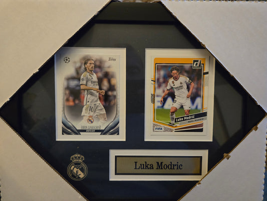Soccer Real Madrid Luka Modric 2 Card Collector Frame