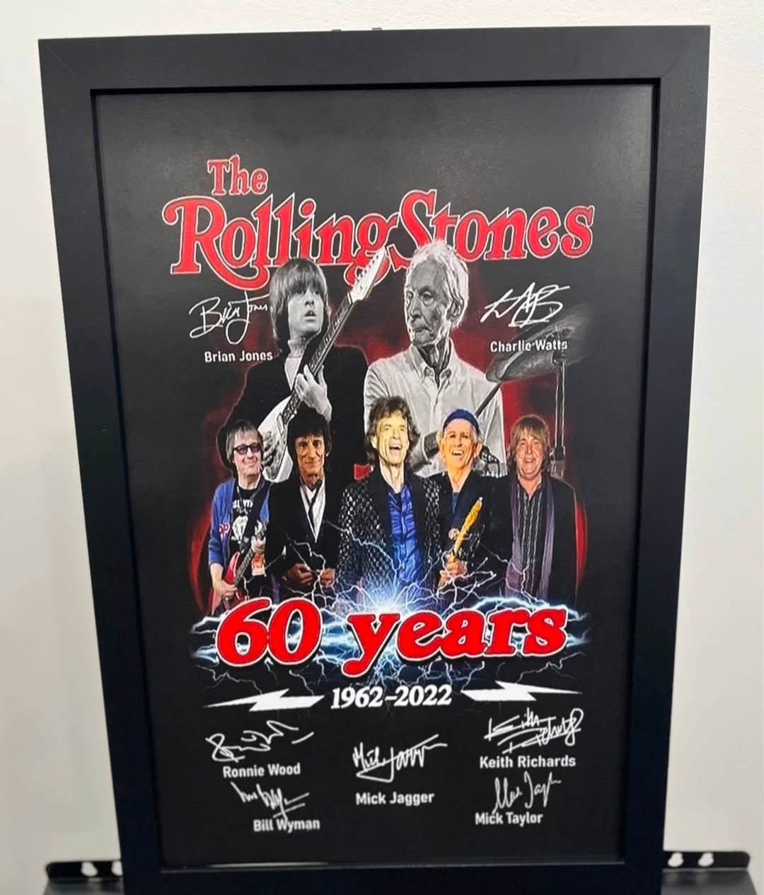 19x13 The Rolling Stones Print Frame