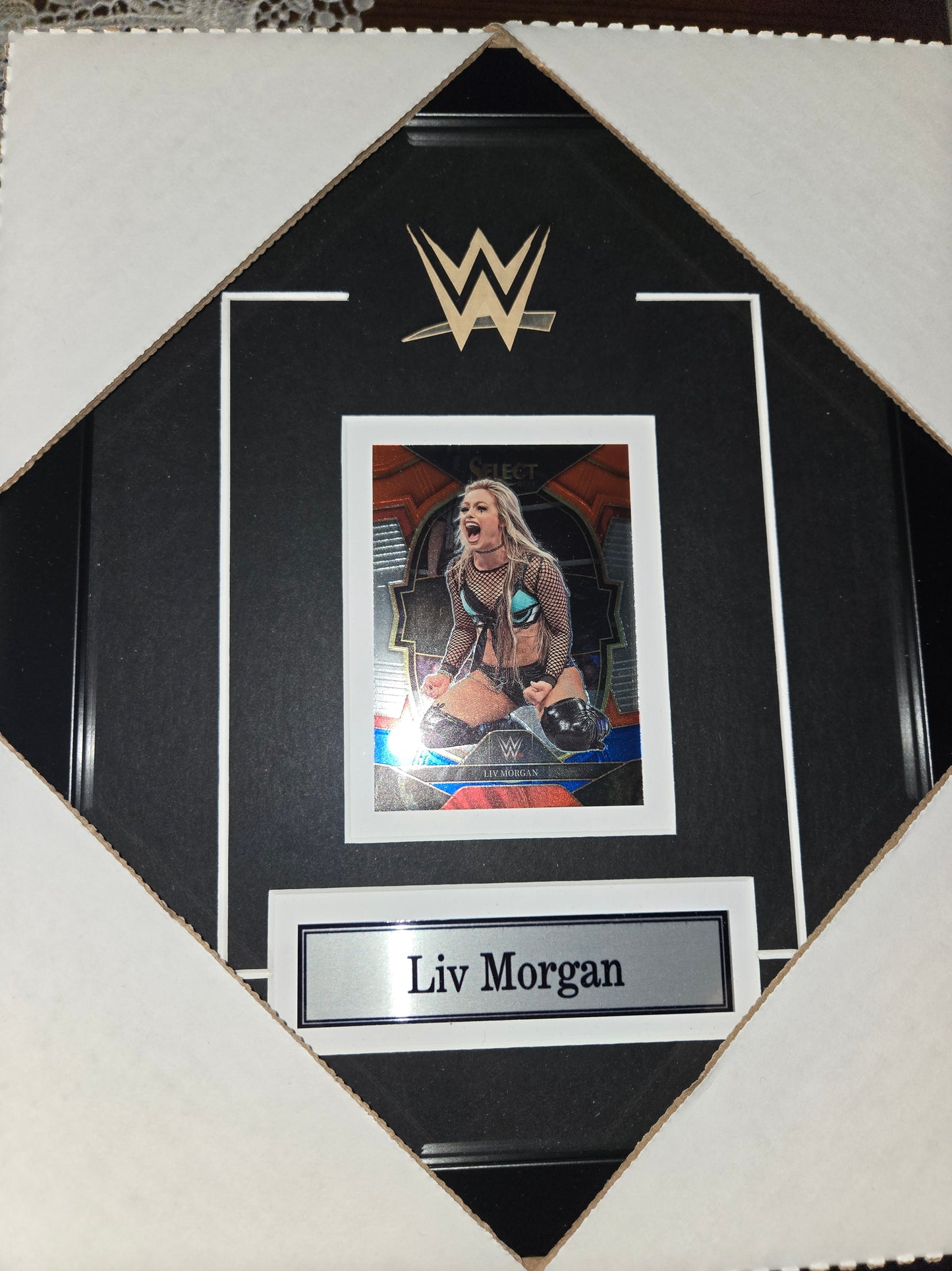 12x10 WWE WWF NWO WCW Liv Morgan Single Card Collector Frame