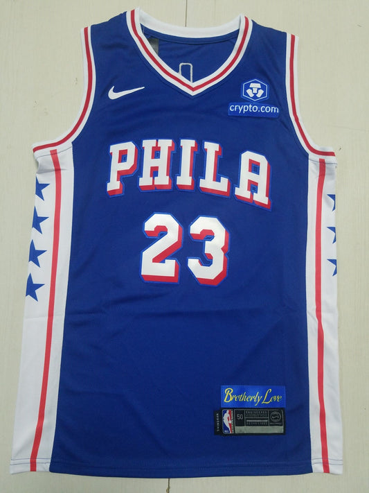 Philadelphia 76ers LeBron James Blue Basketball Jersey Mens XXXL