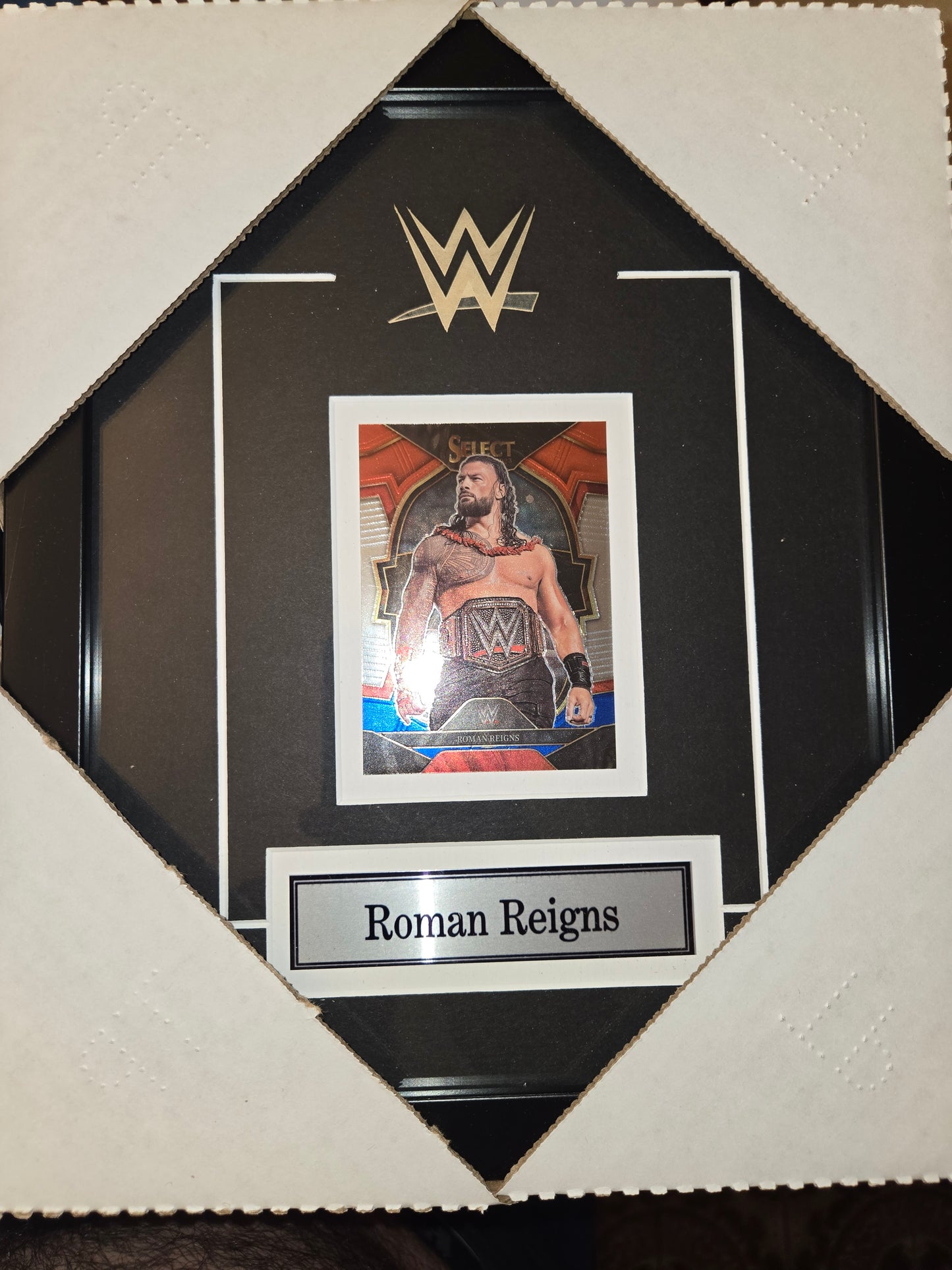 12x10 WWE WWF NWO WCW Roman Reigns Tribal Chief Single Card Collector Frame