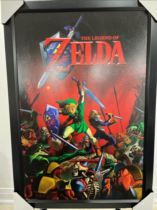 26x36 Nintendo Zelda Textured Fine Art Print
