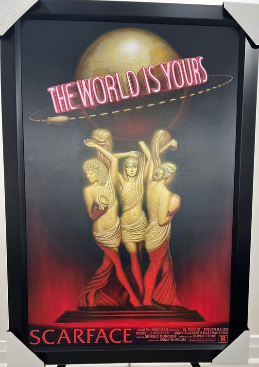 26x36 Scarface Textured Fine Art Print