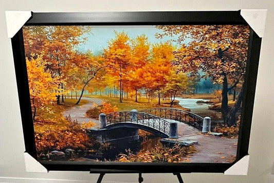 26x38 Wall Art Autumn Scenic Textured Fine Art Print